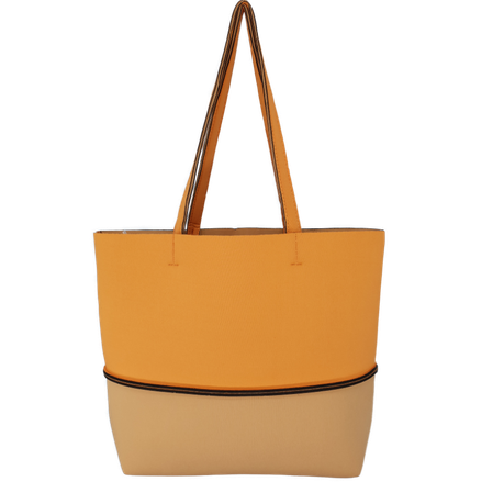 Beach Bag Neoprene Bag Mustard/Brown