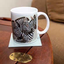 Load image into Gallery viewer, Ithambo Wildlife Cheetah Lion Kudu Giraffe Zebra Bat Fox 6pc Glass Coasters
