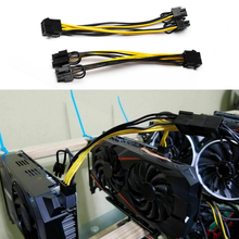 Load image into Gallery viewer, PCI-E 8pin to Dual 6+2Pin PCIe Power Splitter Extension Cable 18AWG
