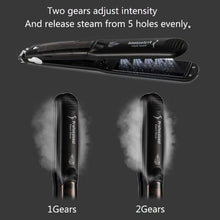 Load image into Gallery viewer, Banoni Steam Hair Straightener Flat Iron Professional Ceramic Tourmaline
