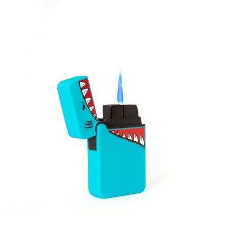 Zenga Grand Jet Flame Shark Lighter Turquoise Buy Online in Zimbabwe thedailysale.shop