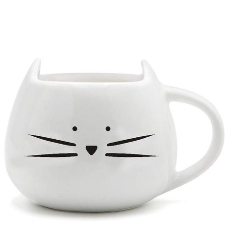 Cat Mug 450ml - White