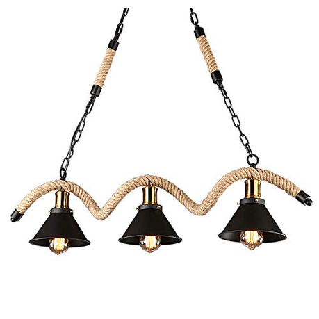 Vintage Wave Style Rope Pendant Light Buy Online in Zimbabwe thedailysale.shop