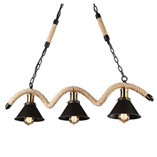 Load image into Gallery viewer, Vintage Wave Style Rope Pendant Light
