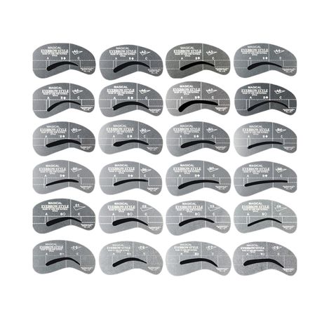 24 in 1 Eyebrow Stencils Buy Online in Zimbabwe thedailysale.shop