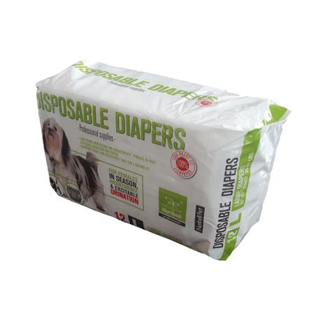 Nunbell Disposable Dog Diapers – Large – Pack of 12 Buy Online in Zimbabwe thedailysale.shop