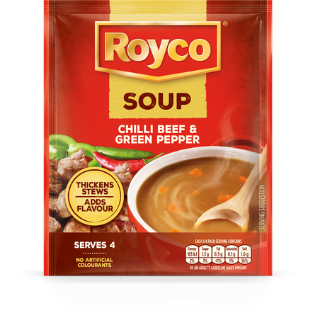 ROYCO Soup Chilli Beef Green Pepper 10 x 45g