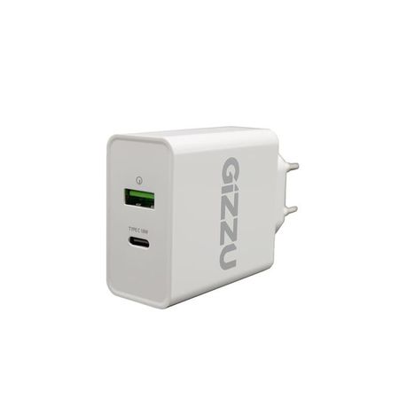 Gizzu 36W PD Type-C & USB QC 3.0 Wall Charger - White Buy Online in Zimbabwe thedailysale.shop