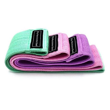 Resistance Bands 3 Set Anti-Slip with Booklet Buy Online in Zimbabwe thedailysale.shop