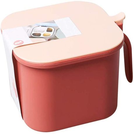 Square Seasoning Box Four Compartment Condiment - Pink Buy Online in Zimbabwe thedailysale.shop