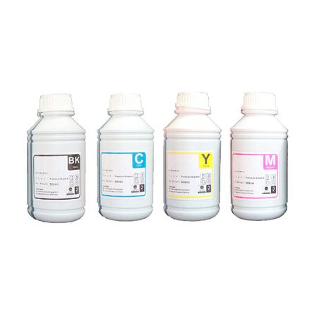 Printer Refill Ink Bottle Set - 500ml - All Colors - Black, Cyan, Yellow and Magenta Buy Online in Zimbabwe thedailysale.shop