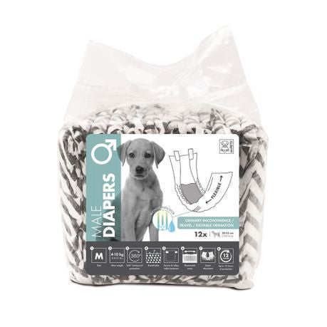 M-Pets Male Dog Diapers - Medium Buy Online in Zimbabwe thedailysale.shop