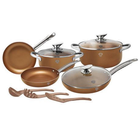 Blaumann 11 Piece Le Chef Collection Copper Stainless Steel Cookware Set Buy Online in Zimbabwe thedailysale.shop