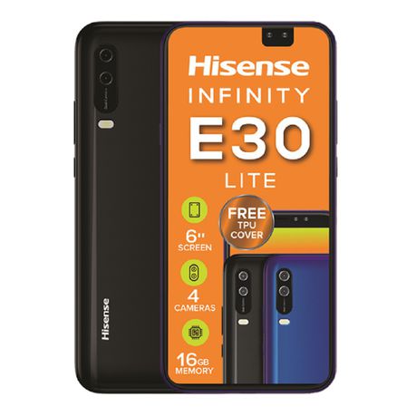 Hisense Infinity E30Lite 16GB Dual Sim - Black Buy Online in Zimbabwe thedailysale.shop