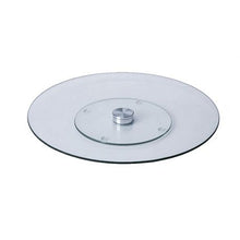 Load image into Gallery viewer, 35cm Tempered Glass Lazy Suzan - Round Turntable - Rotating Serving Tray
