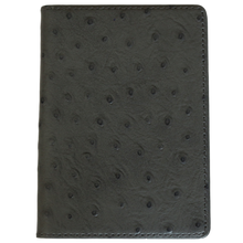 Load image into Gallery viewer, Passport Cover - Ostrich Leather - Grey
