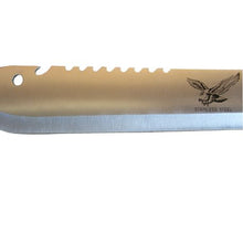 Load image into Gallery viewer, Short Sharpened Fantasy Sword/ Jagged Machete Stainless Steel Blade - 48 cm
