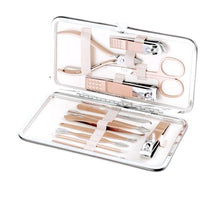 Load image into Gallery viewer, 12 Piece Quality Manicure &amp; Pedicure Set Nail Clipper Kit - Rose Gold
