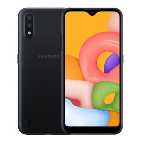 Samsung Galaxy A01 16GB Dual Sim - Black Buy Online in Zimbabwe thedailysale.shop