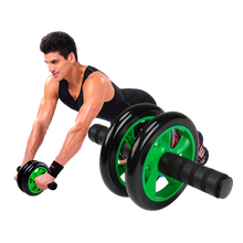 Load image into Gallery viewer, Ab Wheel &amp; Knee Mat - Dual Wheel Roller - Green
