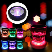 Load image into Gallery viewer, LED Flashing Round Shape Luminous Coaster Cup Mat - Multicoloured
