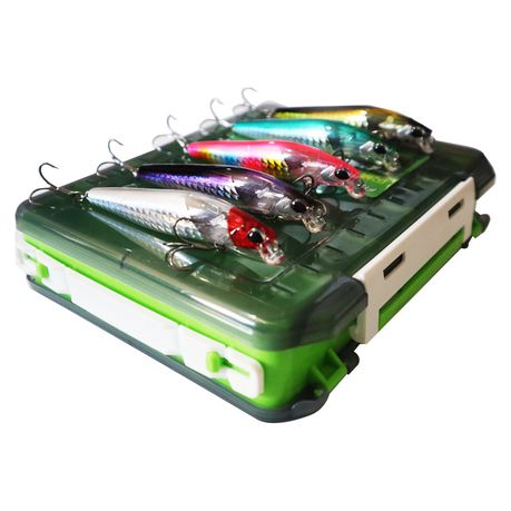 ILURE Reversible 10 Space Tackle Box - Includes 5 Floating Minnow Lures Buy Online in Zimbabwe thedailysale.shop