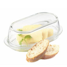 Load image into Gallery viewer, Leonardo Butter Dish in Clear Glass CIAO Oval
