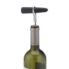 Load image into Gallery viewer, VAGNBYS Corkscrew and Wine Stopper - 2-in-1 Wine Key - Black and Silver
