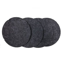 Load image into Gallery viewer, 4 Pack Round Felt Charcoal Coaster
