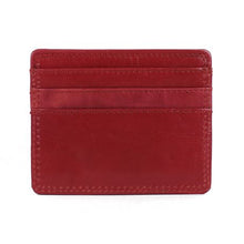 Load image into Gallery viewer, Nuvo - 138 Red Genuine Leather Credit Card Wallet
