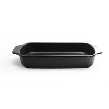 Load image into Gallery viewer, Fine Living Rectangular Ceramic Dish - Black
