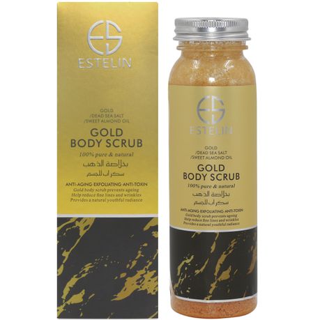 Estelin 100% Pure Gold Body Scrub 200g Buy Online in Zimbabwe thedailysale.shop