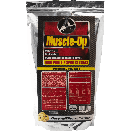 Muscle-Up High Protein Sports Shake Caramel Biscuit Flavour - 1kg Buy Online in Zimbabwe thedailysale.shop