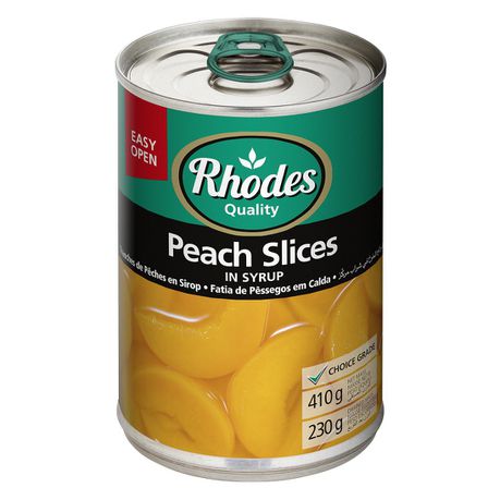 Rhodes - Peach Slices in Syrup 12x410g Buy Online in Zimbabwe thedailysale.shop