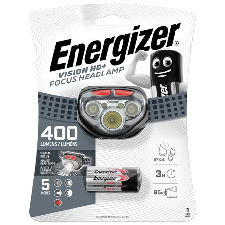 Energizer Vision HD+ Focus Headlight (400 lumens) incl. 3x AAA