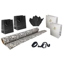 Load image into Gallery viewer, B.Moore - Gift-Wrap Kit - B&amp;W Curls
