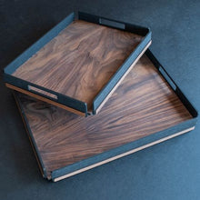 Load image into Gallery viewer, db Creative - 2 x Walnut tray (Medium and Large)
