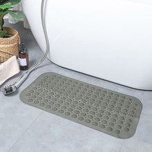 Load image into Gallery viewer, Non-Slip PVC Bathroom Bath/Shower Mat Polka Dot Texture Transparent Grey M
