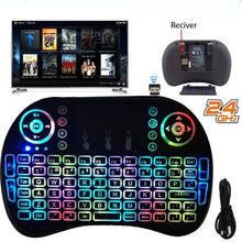 Load image into Gallery viewer, RGB Mini keyboard 7Colors Backlit Wireless Keyboard W/Touchpad
