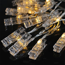 Load image into Gallery viewer, 40 LED Battery - Operated Photo Clip String Lights
