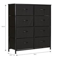 Load image into Gallery viewer, Gretmol Double Drawer Storage Cabinet - Black
