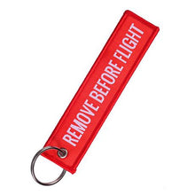 Load image into Gallery viewer, Remove Before Flight Official Key Ring - Red
