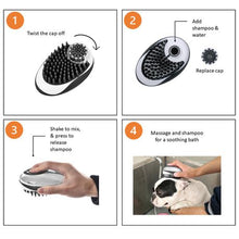 Load image into Gallery viewer, Perfect Pets - 2 in 1 Pet Bath and Groom Brush for Dogs &amp; Cats
