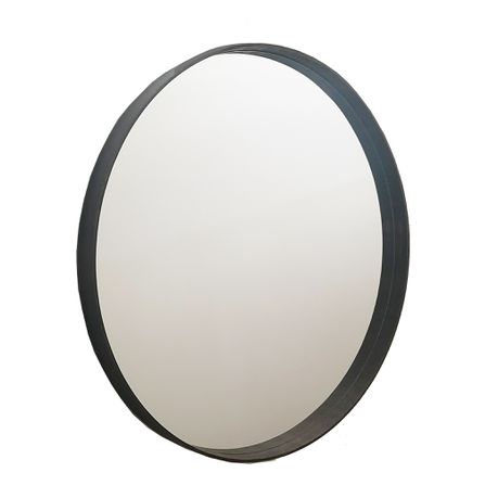 Orbit Mirror Natural Wood Oak Dark Brown 800mm x 50mm