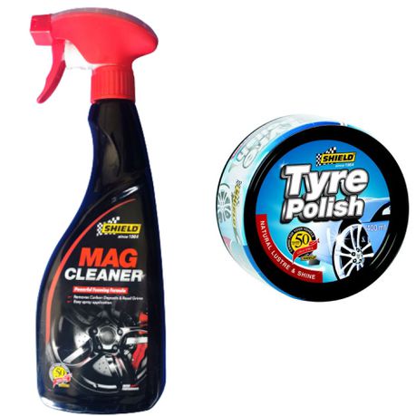 Car Tyre Polish and Mag Cleaner