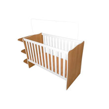 Load image into Gallery viewer, Linx Baby Crib + Corner Chest Doce Sonho - Oak &amp; White
