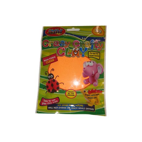 Crazy Crafty Clay 50g - Neon Orange (Col. 16) Buy Online in Zimbabwe thedailysale.shop