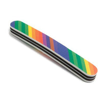 Load image into Gallery viewer, Kellermann 3 Swords Emery Nail File Double-Sided Rainbow Pattern PL 4904
