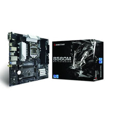 Load image into Gallery viewer, Biostar Intel B560MX Chipset, Socket LGA 1200, Micro-ATX Motherboard
