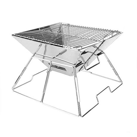 Stainless Steel Foldable Outdoor Barbecue Stove & Open-Air Fire Buy Online in Zimbabwe thedailysale.shop